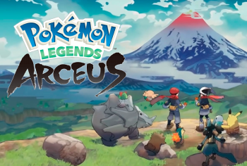 Pokémon Legends Arceus landschap en personages