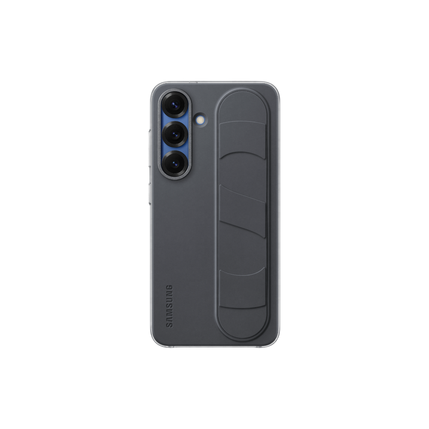 Samsung S25 Standing Grip Back Cover Zwart