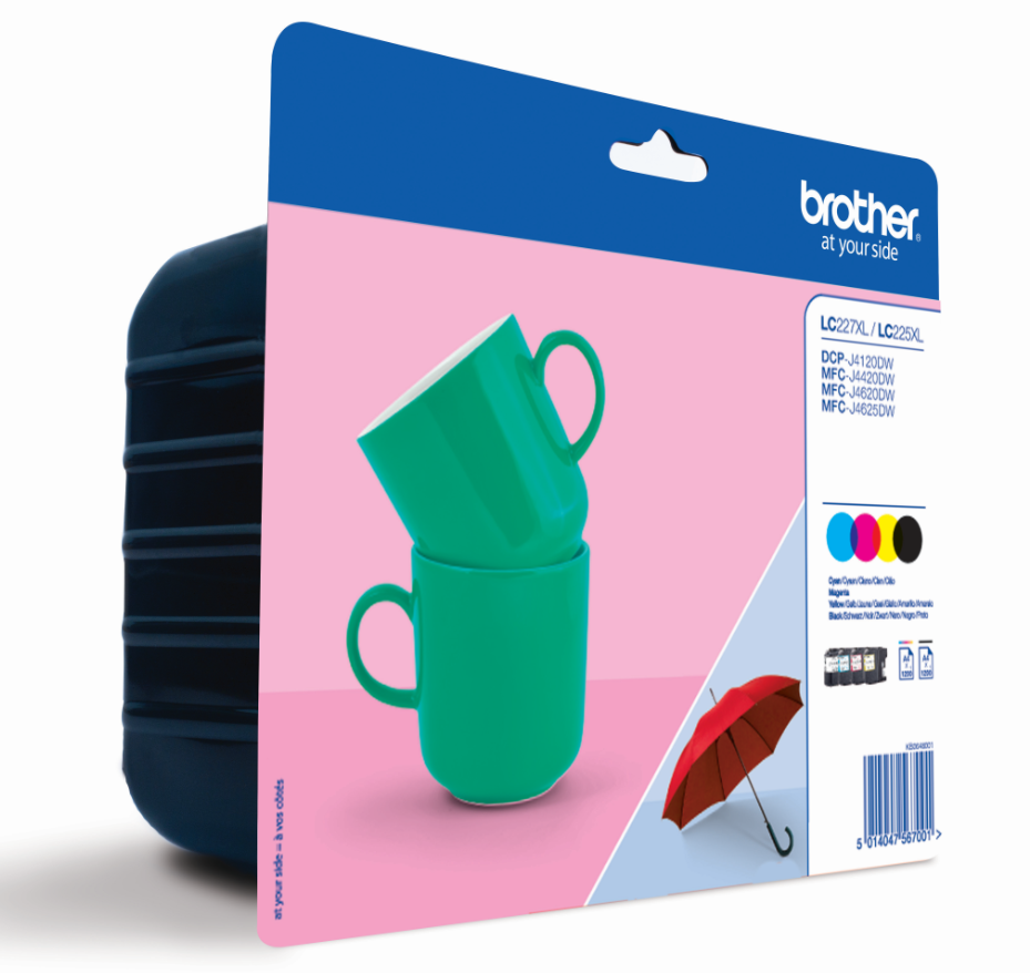 Brother LC-227XL/LC225XL Cartridges Combo Pack