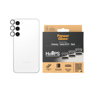 PANZERGLASS Hoops PicturePerfect Cameralens Protector voor Samsung Galaxy S23 FE Zwart