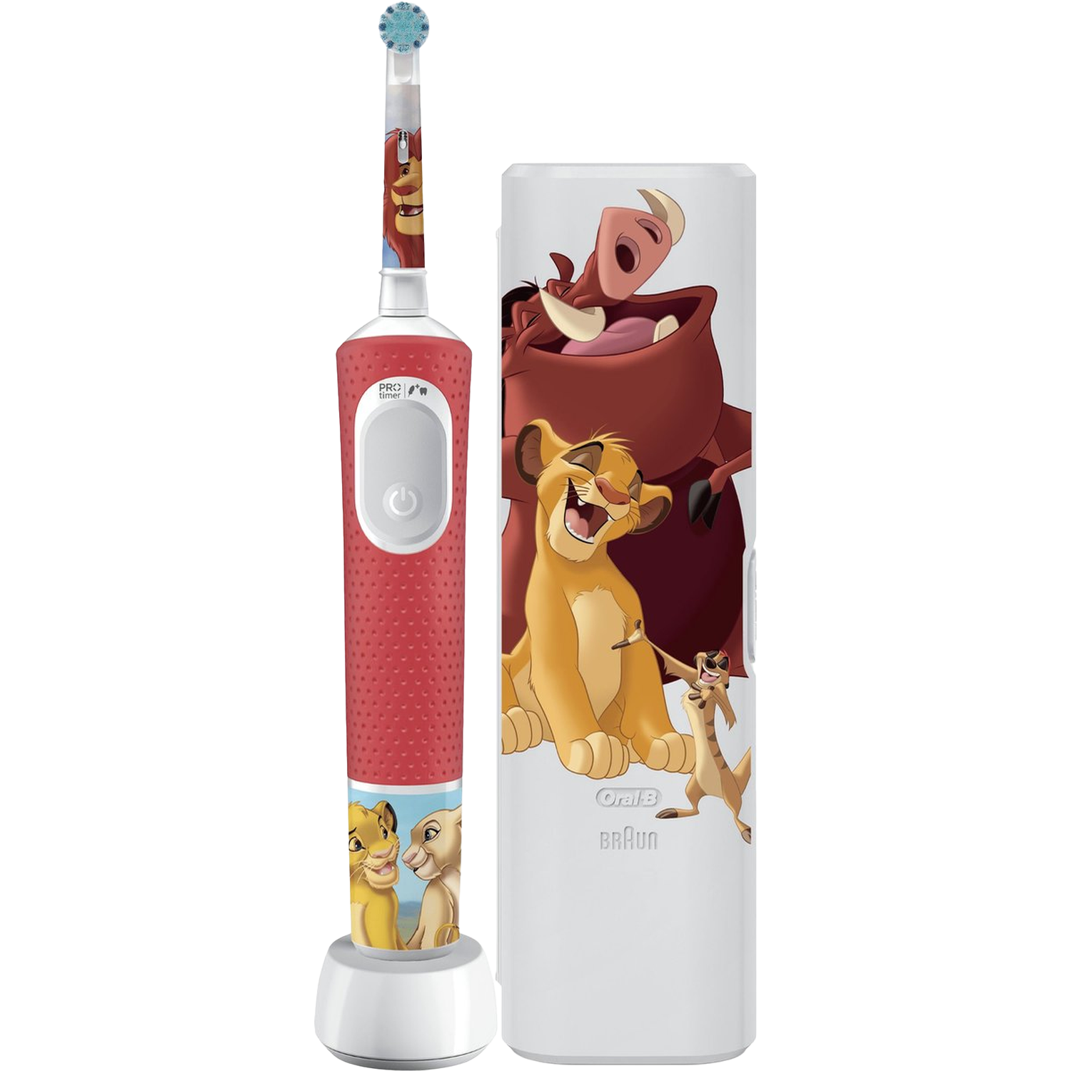 Oral-b Tandenborstel Kids 3+ Lion King Elektrische Tandenborstel Rood