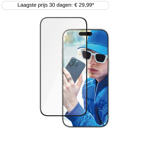 PANZERGLASS Ceramic Ultra-Wide Fit Screenprotector voor APPLE iPhone 2024 6.1'' Pro Transparant