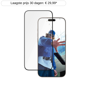 PANZERGLASS Ceramic Ultra-Wide Fit Screenprotector voor APPLE iPhone 2024 6.7'' Pro Transparant