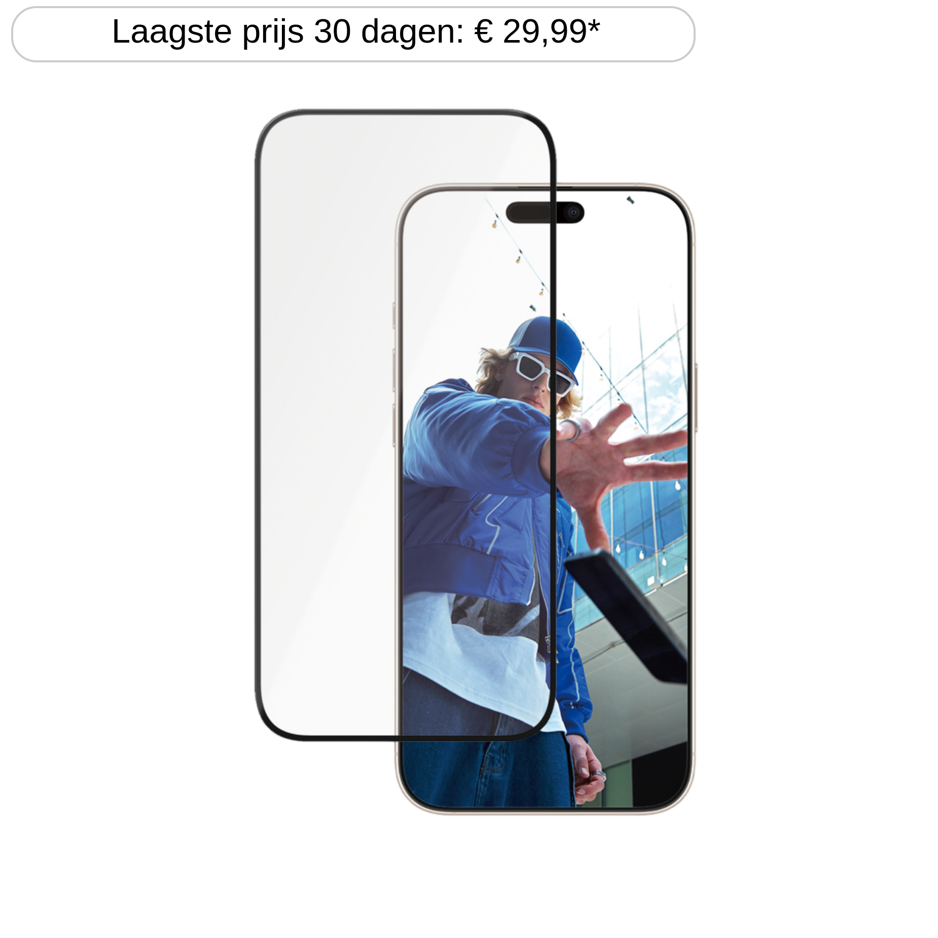 PANZERGLASS Ceramic Ultra-Wide Fit Screenprotector voor APPLE iPhone 2024 6.7'' Pro Transparant