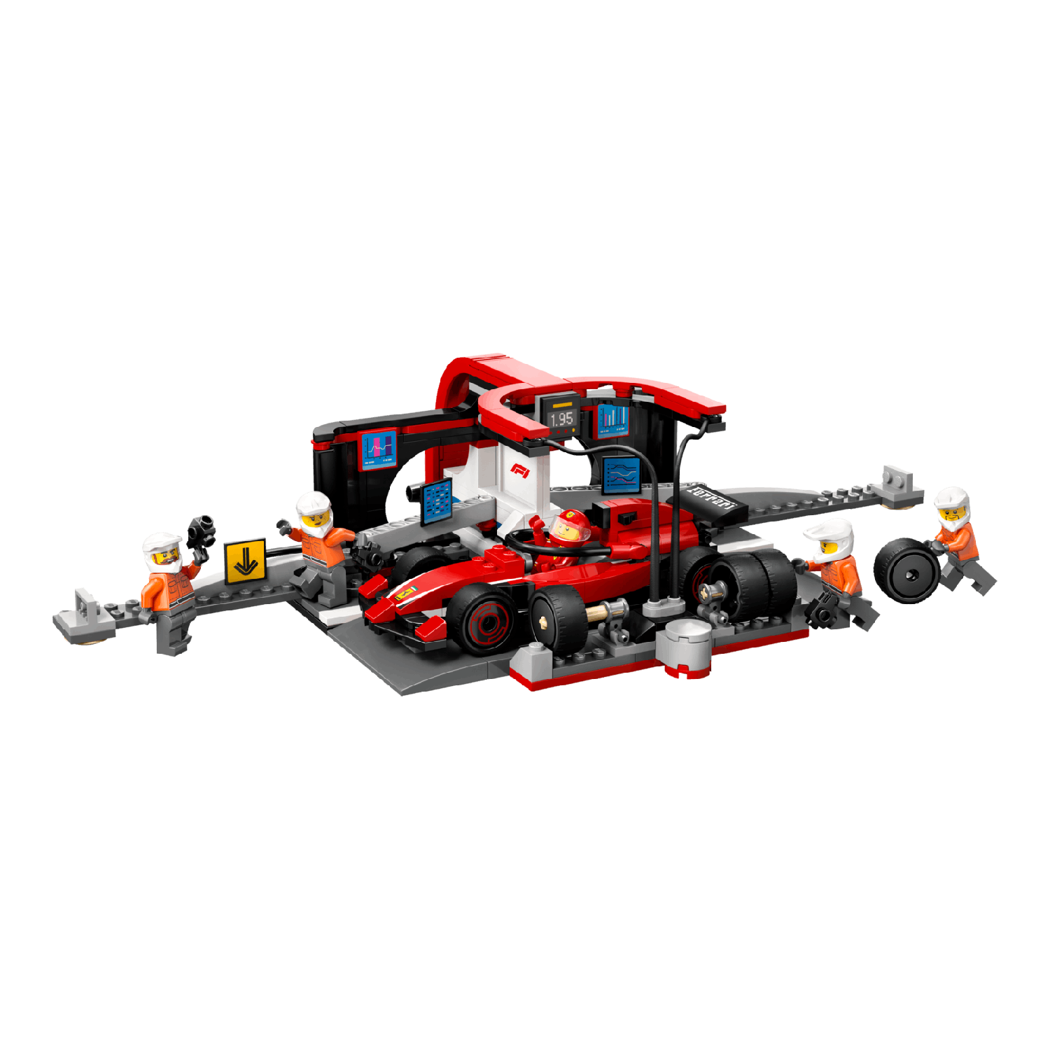 Lego City 60443 F1 Pitstop En Pitcrew Met Ferrari Auto Bouwstenen